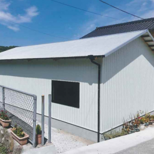 スマート建築：倉庫新設ガルバリウム波板屋根