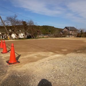 スマート建築による真砂土舗装‗完成