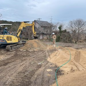 スマート建築真砂土舗装‗撹拌