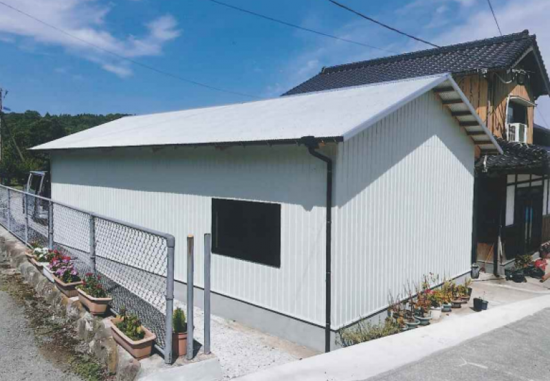 ガルバリウム波板 新設倉庫のサムネイル